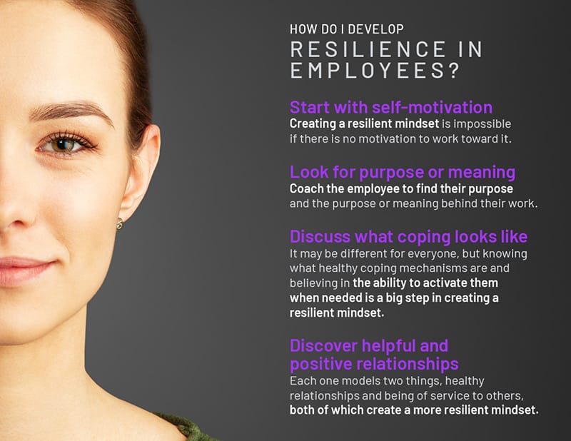 How do I develop resilience in employees?